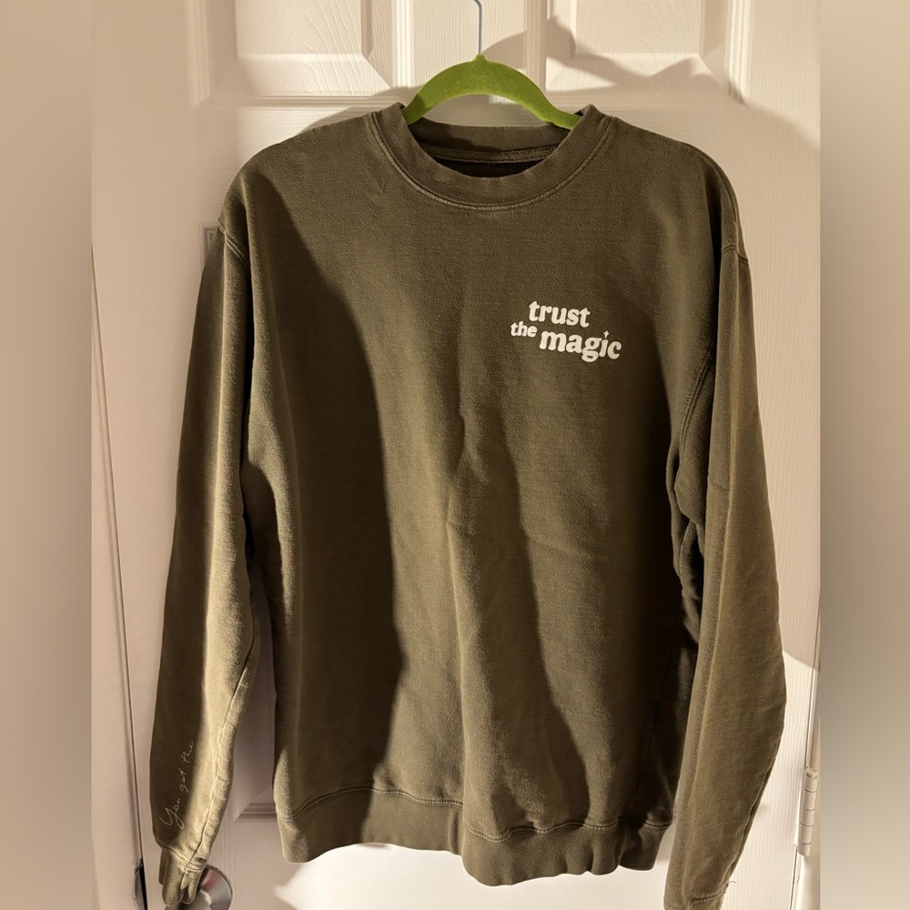 Angela Rose Olive Green Pullover Sweater